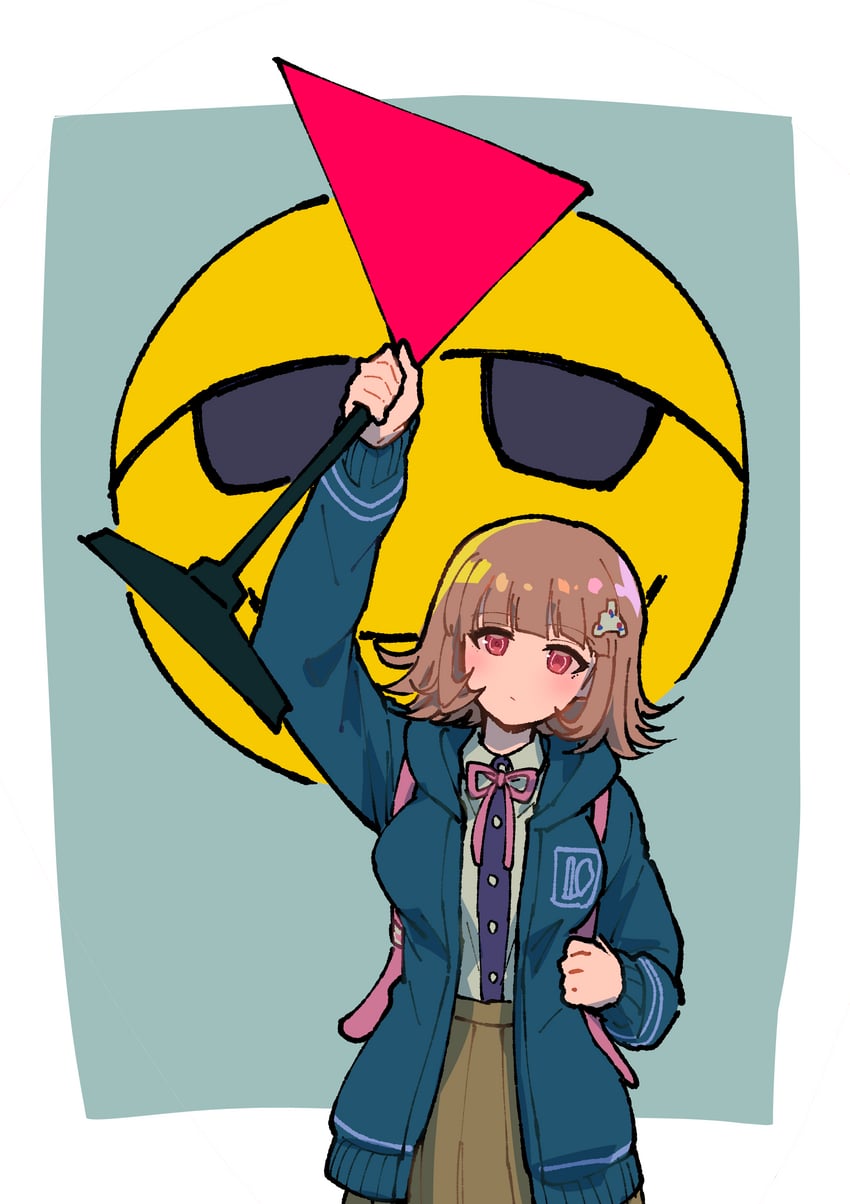 nanami chiaki (danganronpa and 2 more) drawn by youko-shima