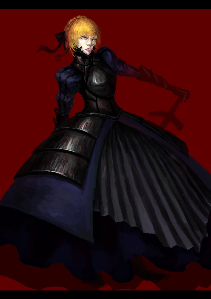 artoria pendragon and saber alter (fate and 2 more) drawn by cmy