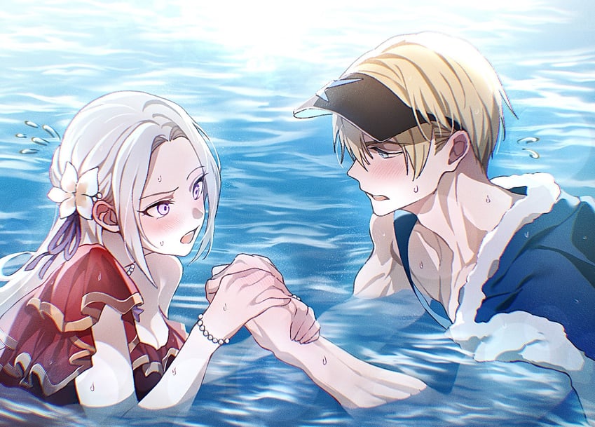 edelgard von hresvelg and dimitri alexandre blaiddyd (fire emblem and 2 more) drawn by soma_otakuu
