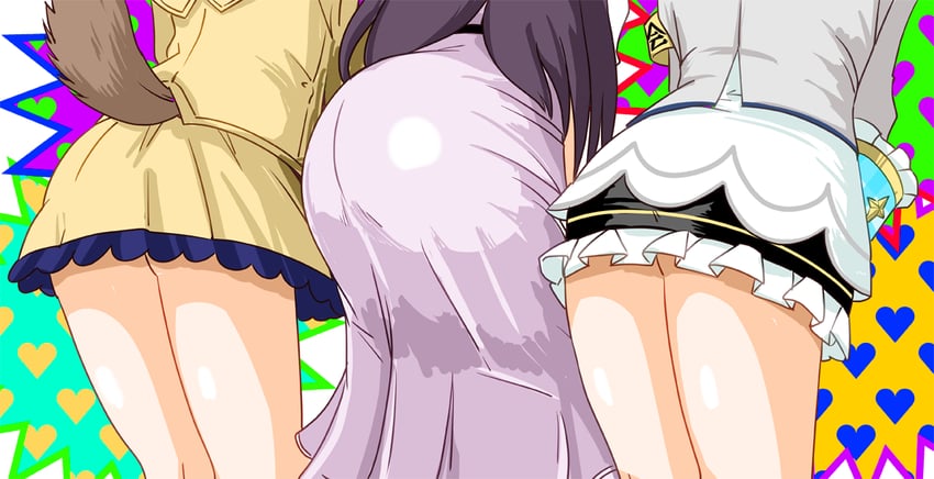 amane kanata, inugami korone, and azki (hololive) drawn by misty_elan