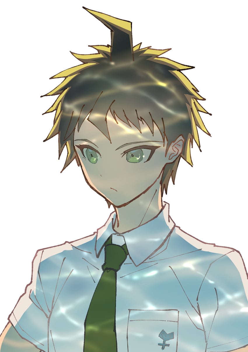 hinata hajime (danganronpa and 1 more) drawn by youko-shima