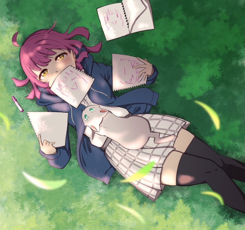 tennoji rina and hanpen (love live! and 1 more) drawn by asagi_874