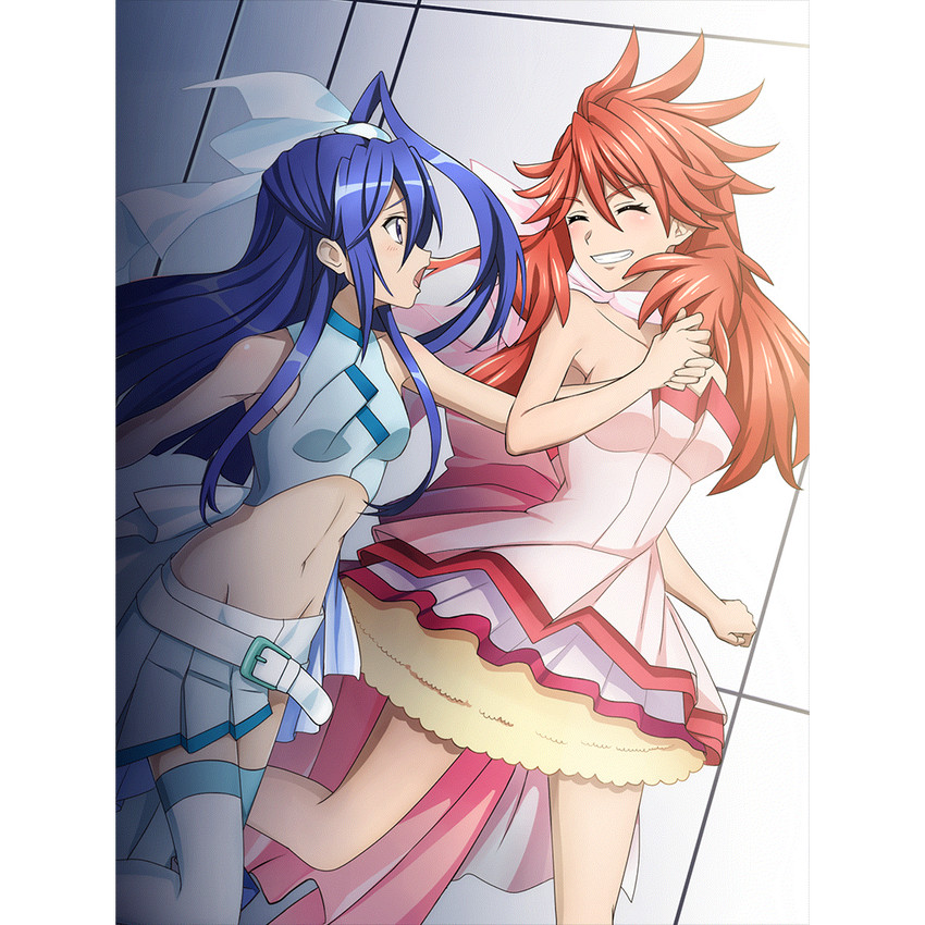 kazanari tsubasa and amou kanade (senki zesshou symphogear and 1 more)
