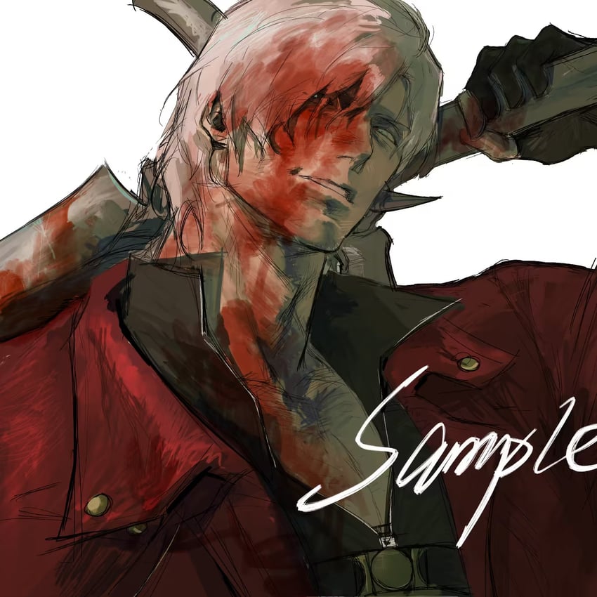 dante (devil may cry and 1 more) drawn by orr2kln3tjteydj