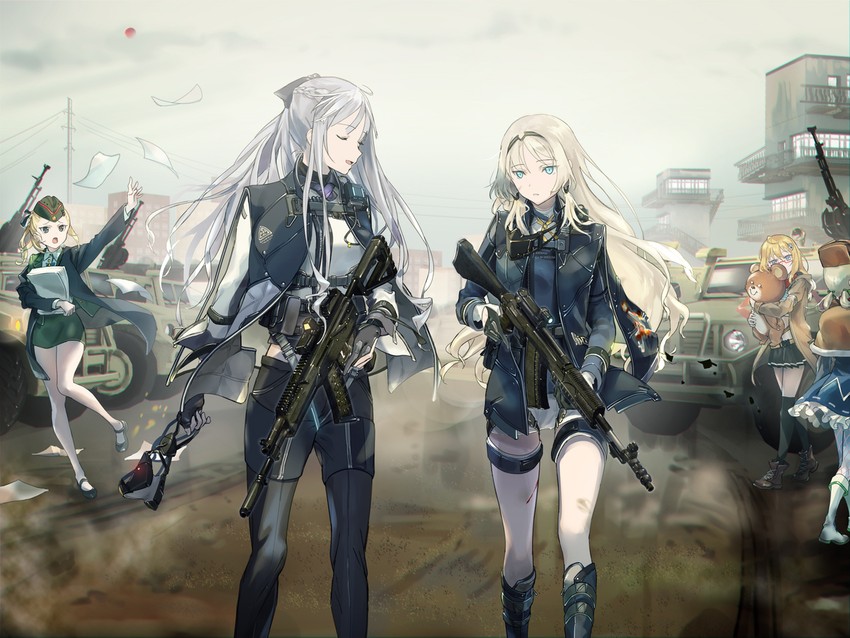 ak-12, an-94, ppsh-41, as val, and serdyukov (girls' frontline) drawn by wss_(32656138)