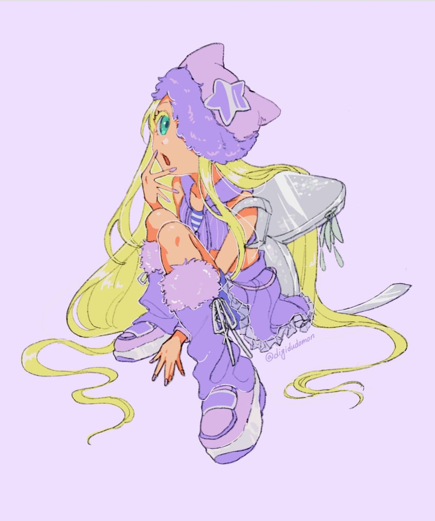 orimoto izumi (digimon and 1 more) drawn by digidudomon