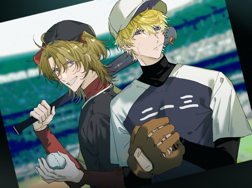 luca kaneshiro and sonny brisko (nijisanji and 1 more) drawn by keita_kg85