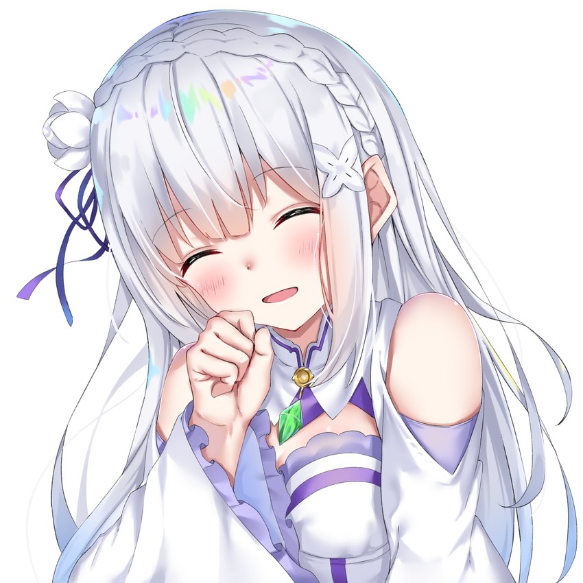 emilia (re:zero kara hajimeru isekai seikatsu) drawn by enokinoko1010