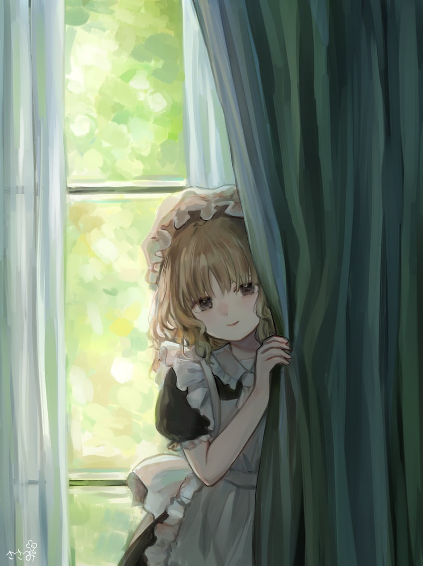 cleaning maid (touhou and 1 more) drawn by sasami_(shiroi_fuwafuwa)
