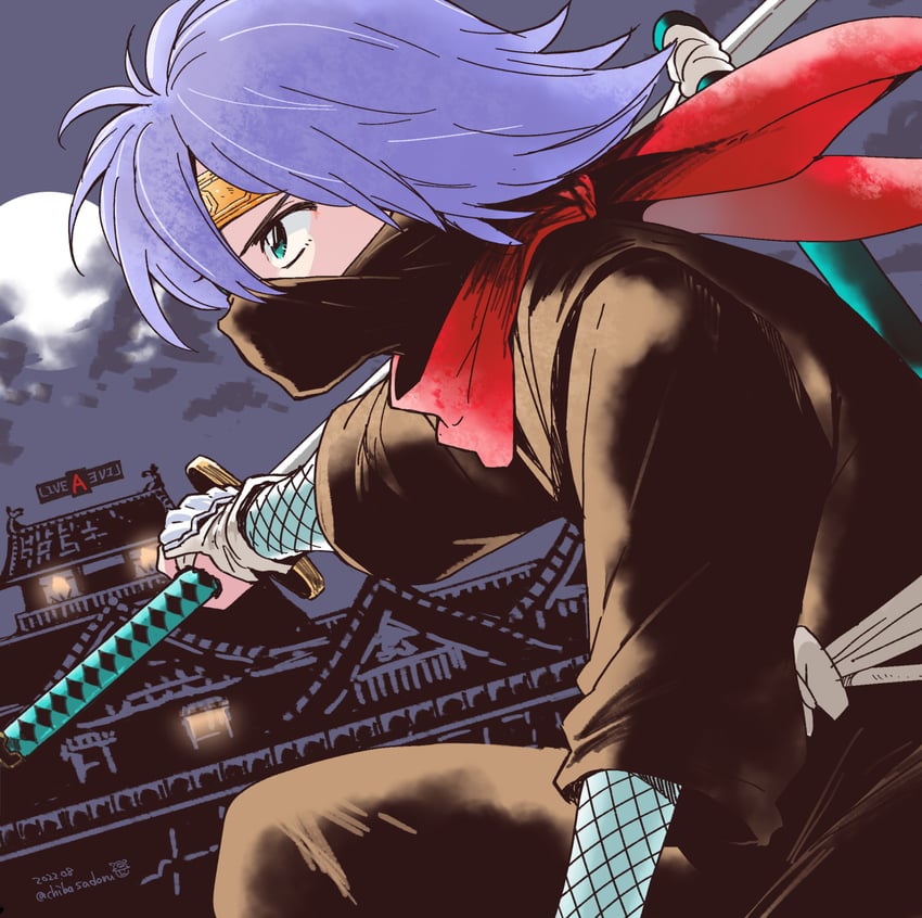 oboro-maru (live a live) drawn by chiba_sadoru