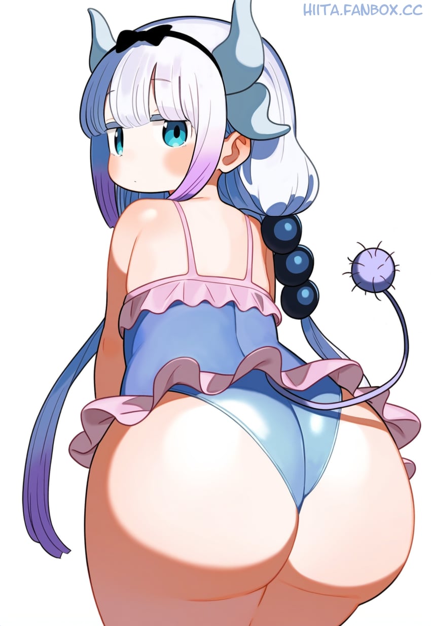 kanna kamui (kobayashi-san chi no maidragon) drawn by hiita_(hitta_99)