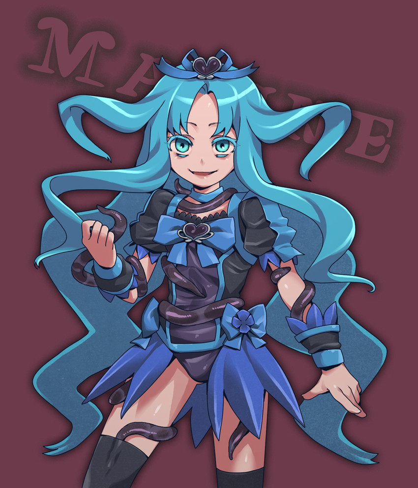 kurumi erika and cure marine (precure and 1 more) drawn by kuroshin