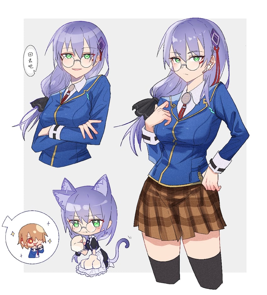 kayamori ruka and izumi yuki (heaven burns red) drawn by molingxiang_chimangguo