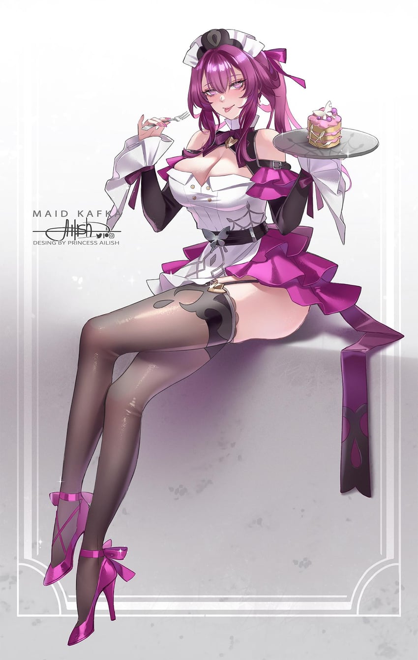 kafka (honkai and 1 more) drawn by princess_ailish