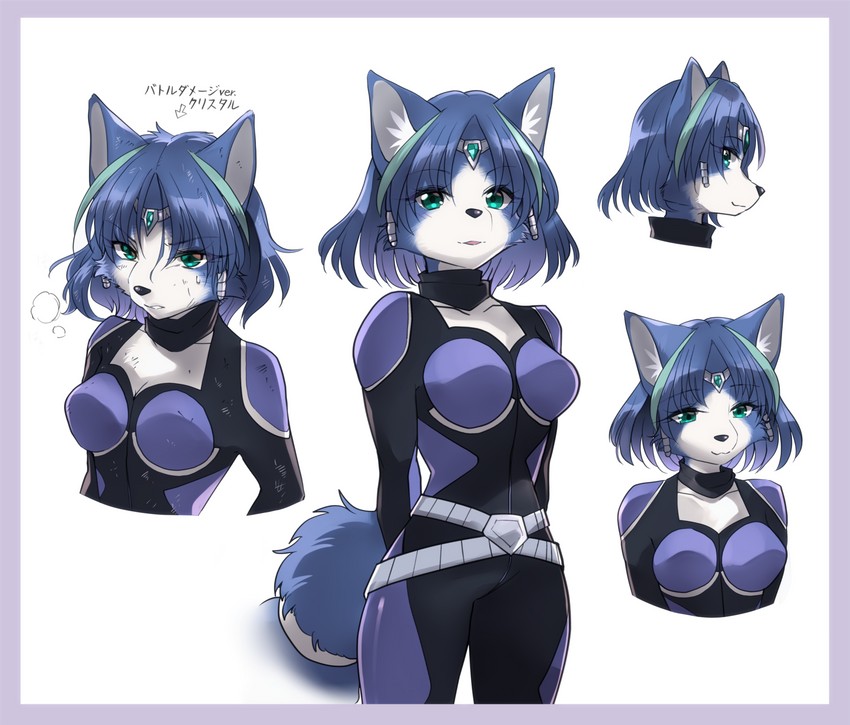 krystal (star fox and 1 more) drawn by namagaki_yukina