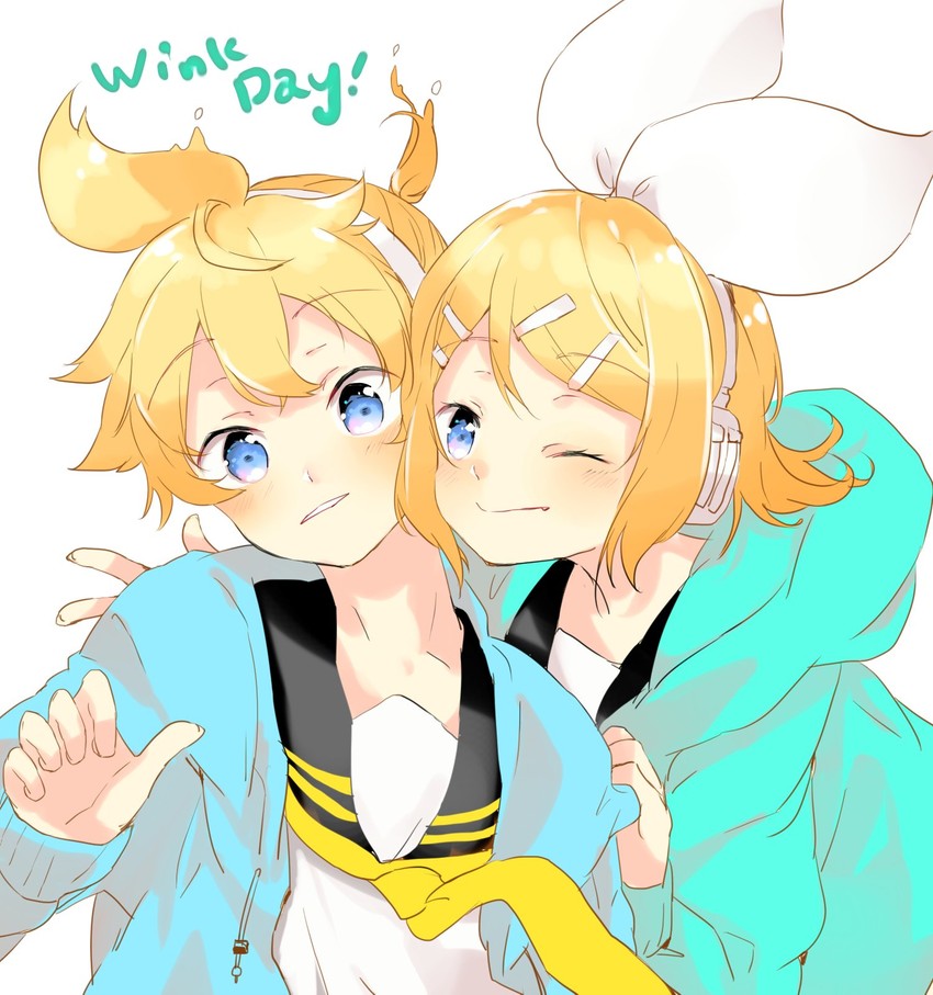 kagamine rin and kagamine len (vocaloid) drawn by oyamada_gamata