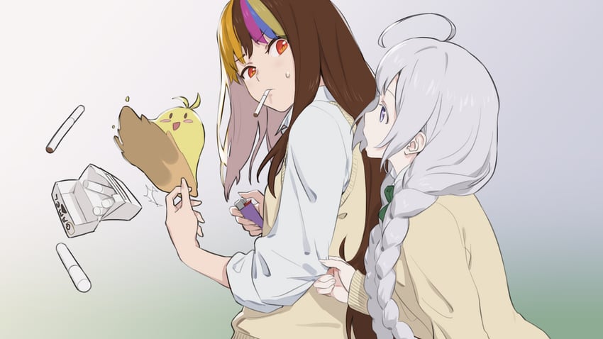 kizuna akari and galaco (vocaloid and 1 more) drawn by tarokazu