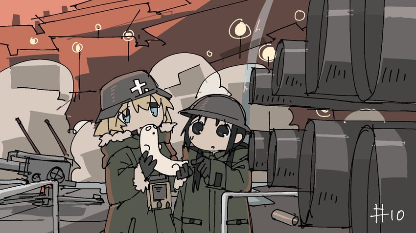 chito, yuuri, and nuko (shoujo shuumatsu ryokou) drawn by tsukumizu_yuu
