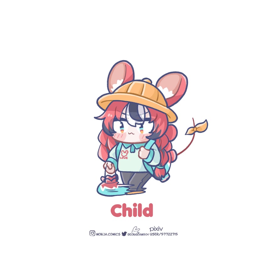 hakos baelz (hololive and 1 more) drawn by monja_(monja0521)