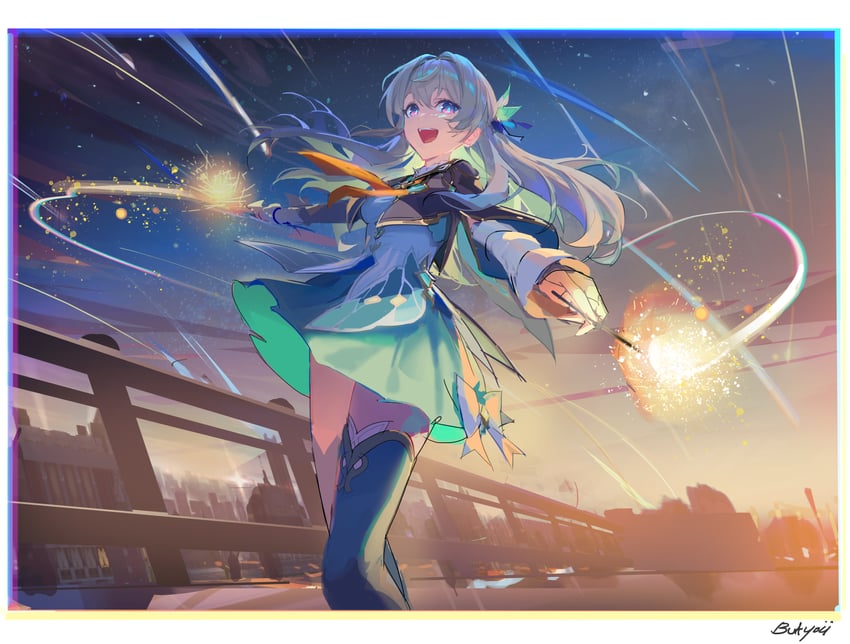 firefly (honkai and 1 more) drawn by butyou_(mika1412)