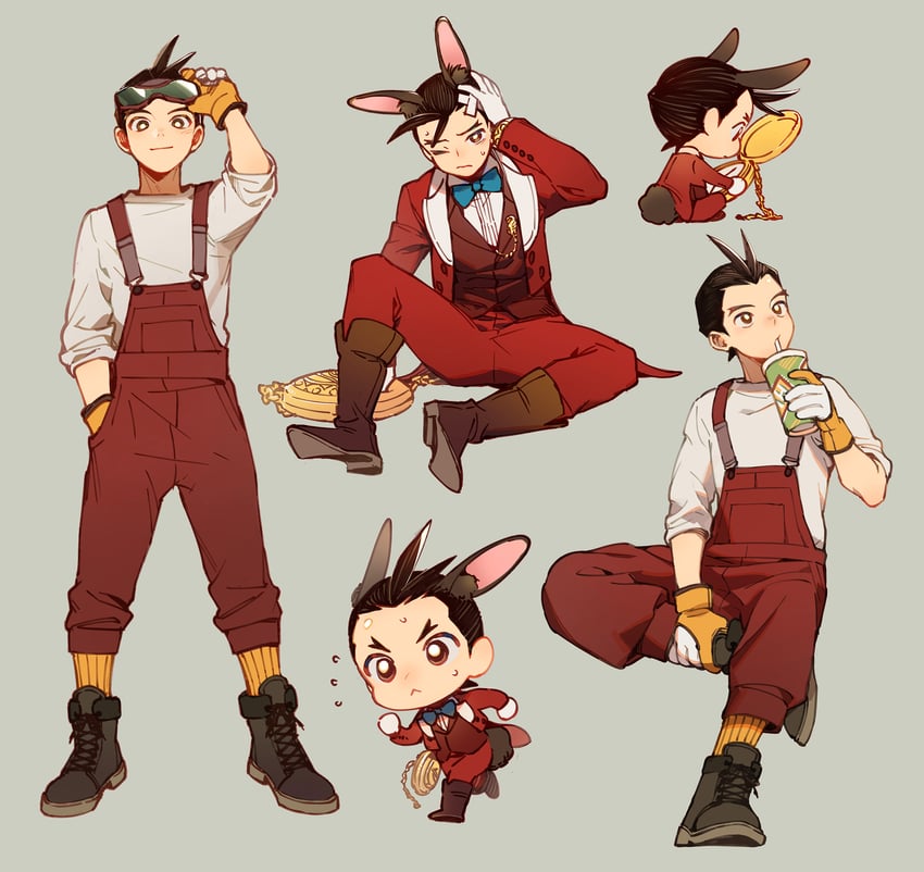 apollo justice (ace attorney and 1 more) drawn by hi-fi_(fijazzy)