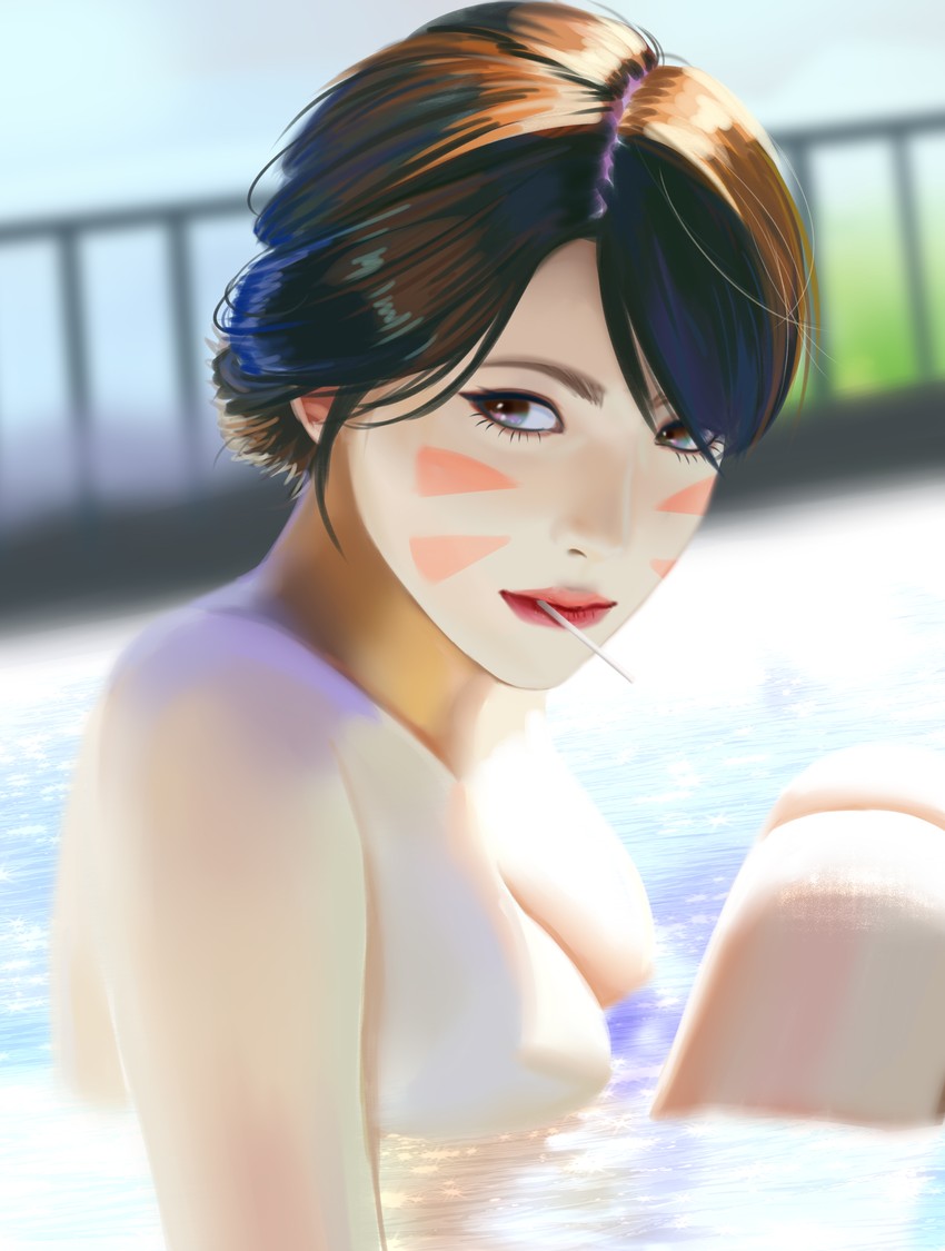 d.va (overwatch and 1 more) drawn by booger_wang