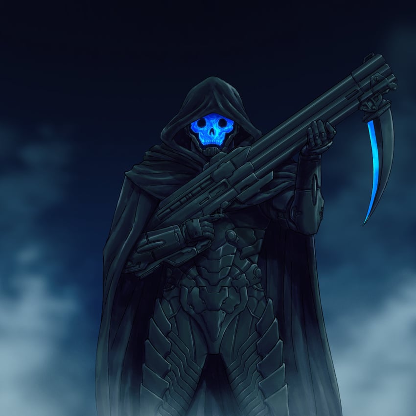 death, grim reaper, and skullhacker (original and 2 more) drawn by adi_(adivider)