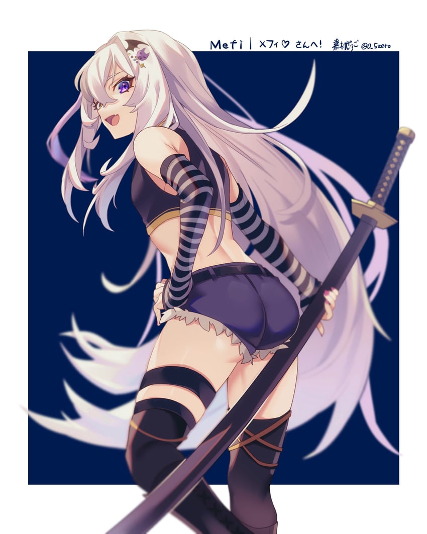 mefelis hex (indie virtual youtuber) drawn by zero-go