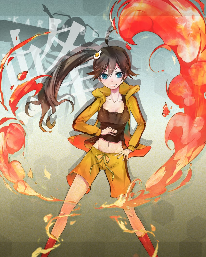 araragi karen (monogatari and 2 more) drawn by nimu2