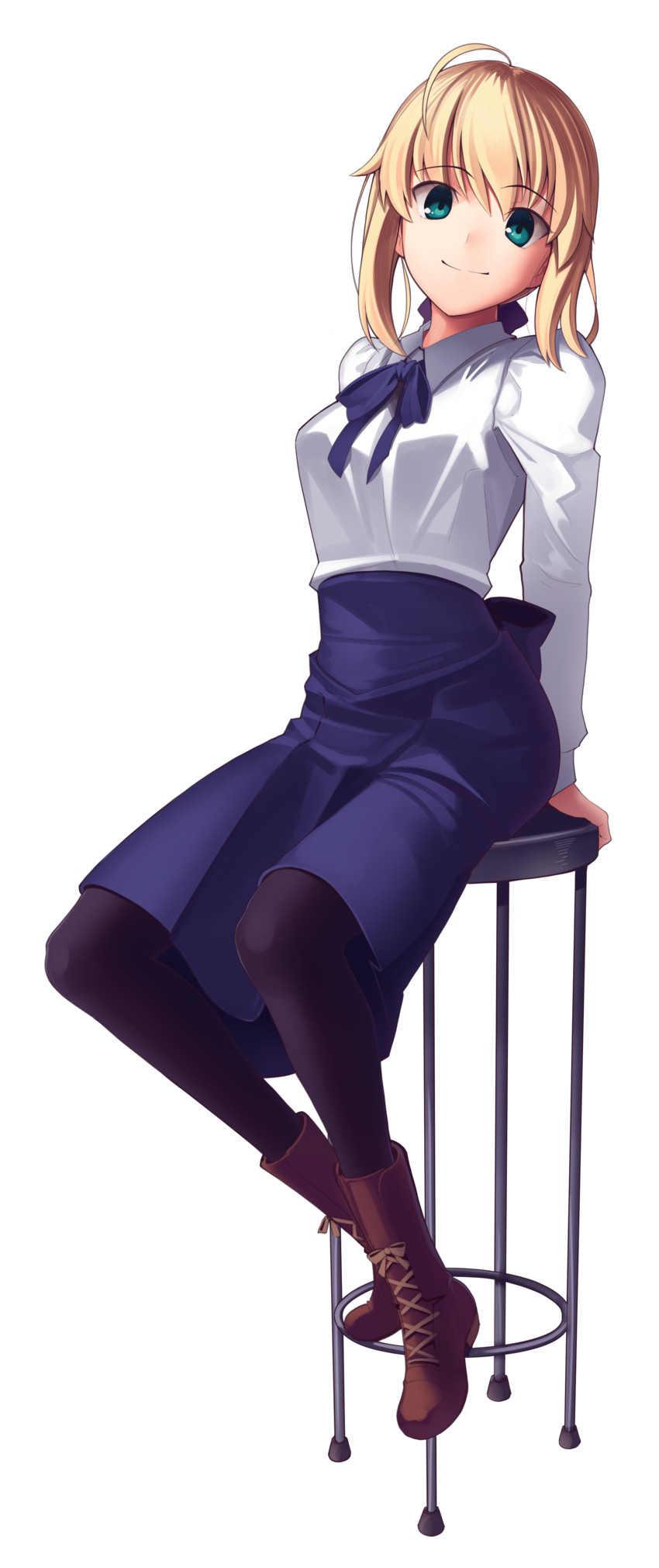 artoria pendragon and saber (fate and 1 more) drawn by boa_(brianoa)