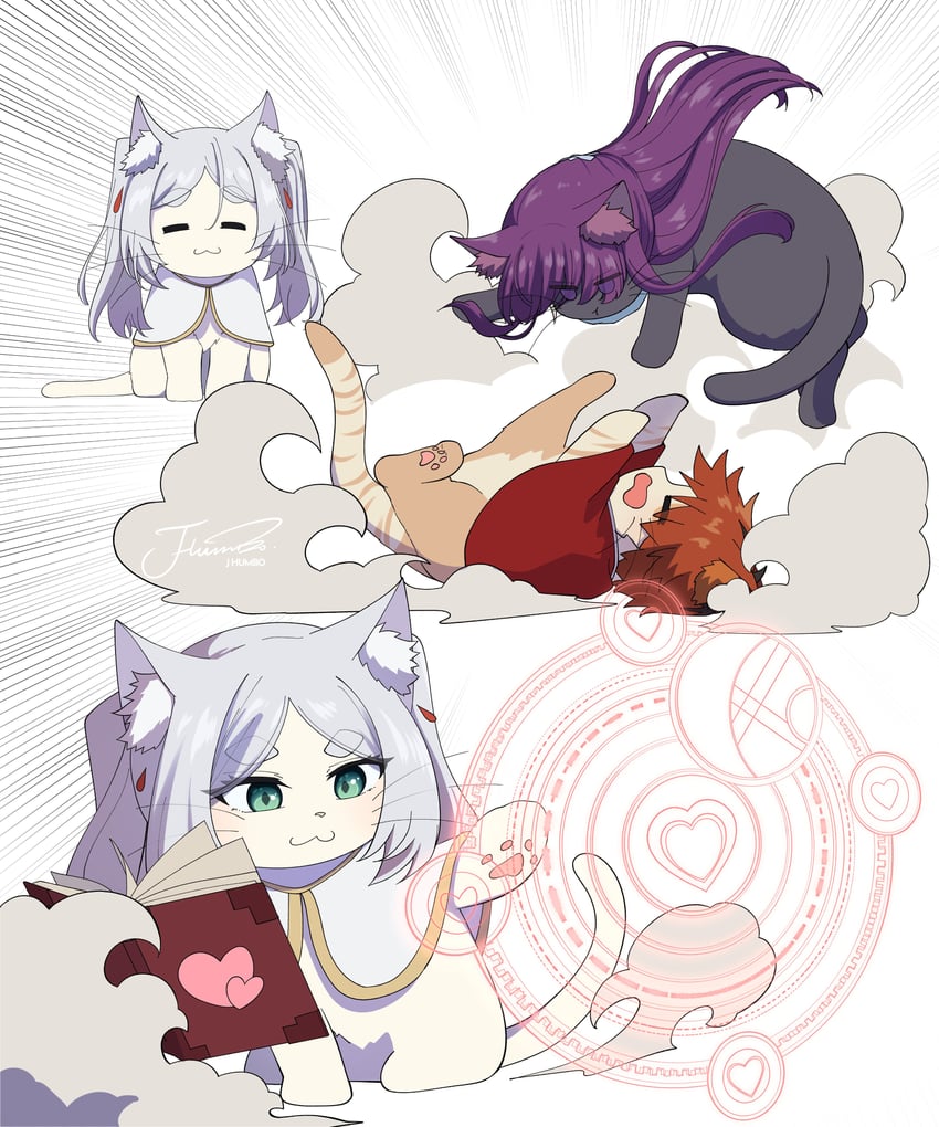 frieren, fern, and stark (sousou no frieren) drawn by j_humbo