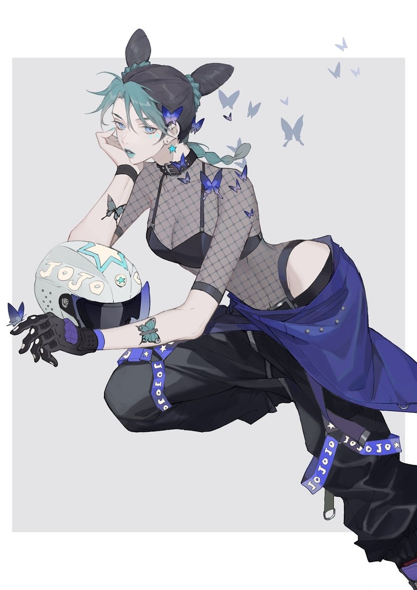 kujo jolyne (jojo no kimyou na bouken and 1 more) drawn by youamo