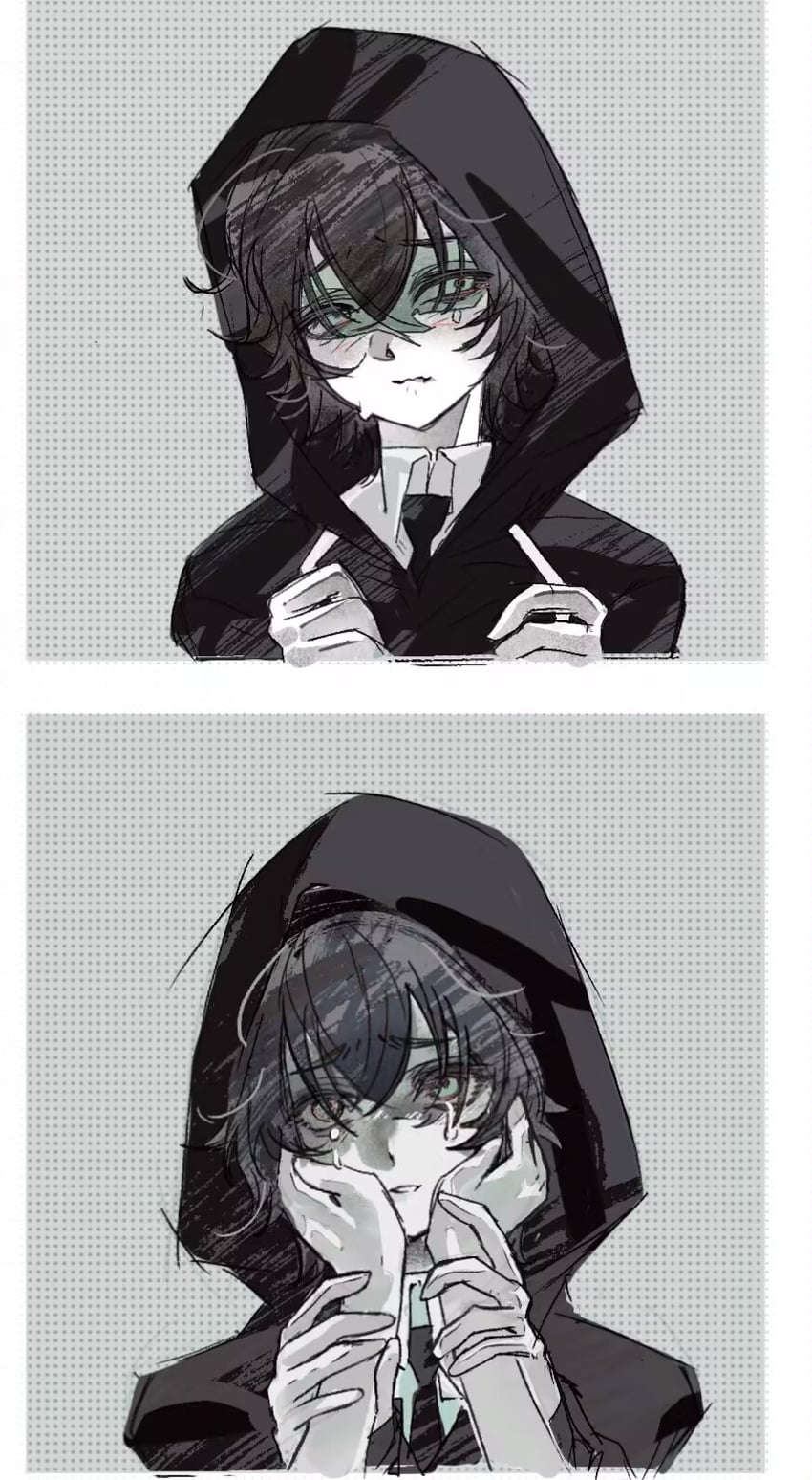 player character and kylar (degrees of lewdity) drawn by freesia_quan