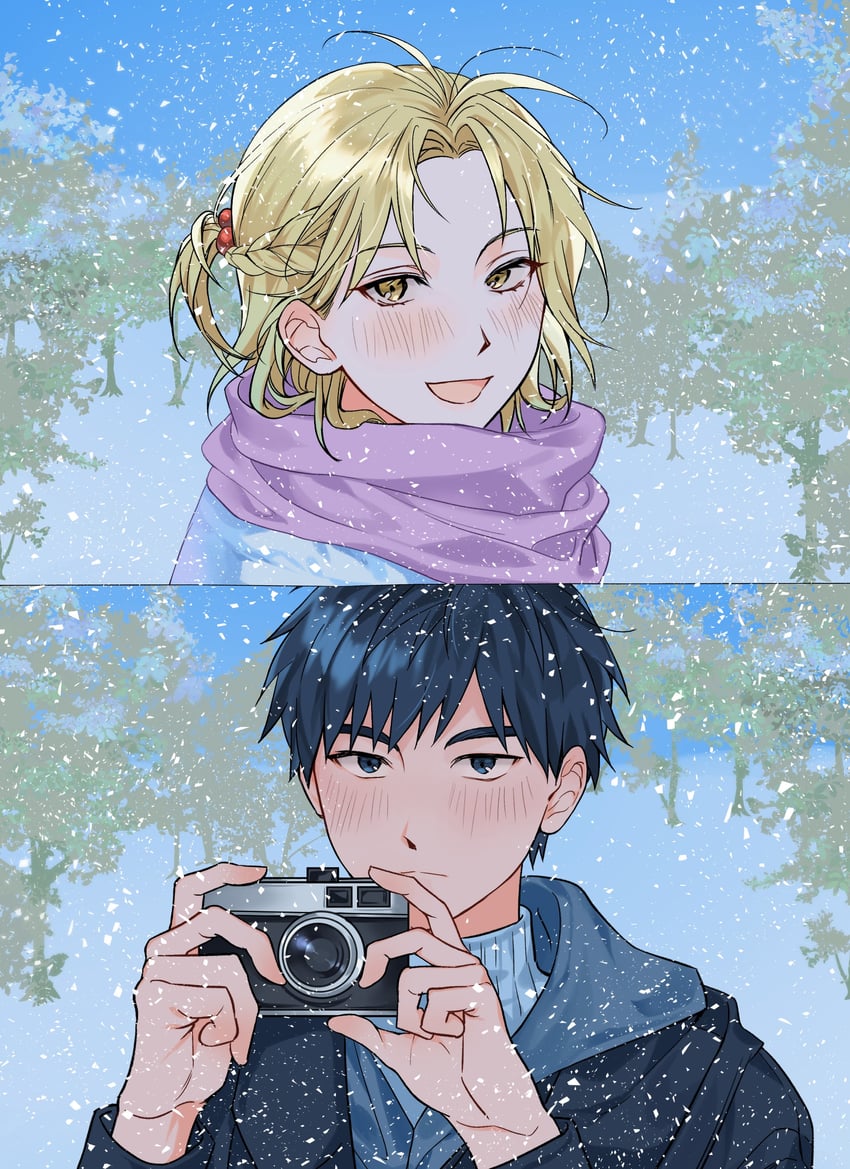 baek eunyung and goh haejoon (no home) drawn by dojeonmachine
