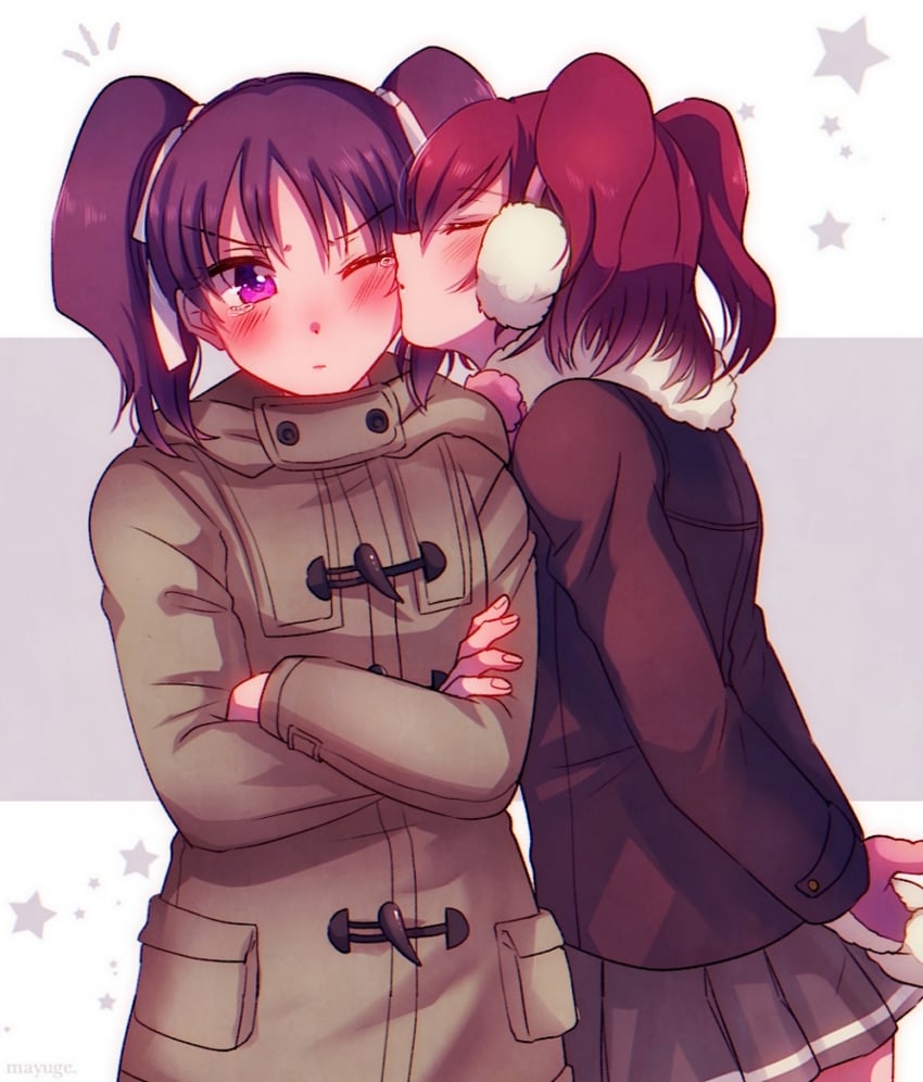 kurosawa ruby and kazuno leah (love live! and 1 more) drawn by mayugeneko