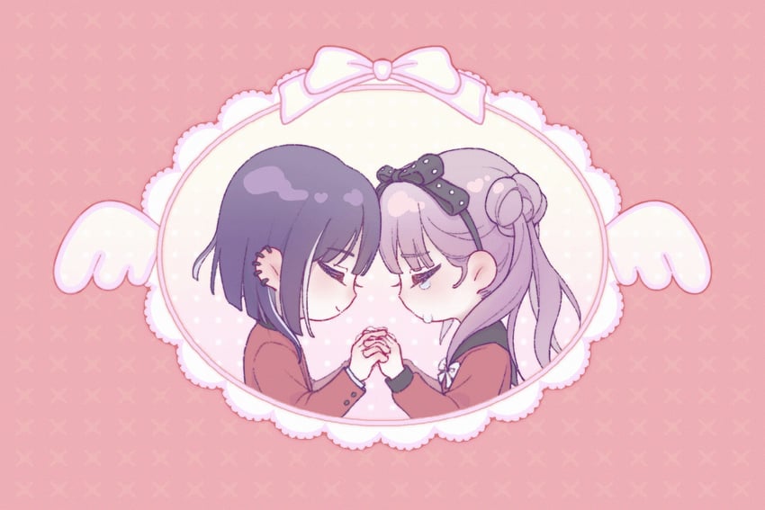 tsukumo kako and tsukumo ima (the hundred line -last defense academy-) drawn by grapeoolongteaaa