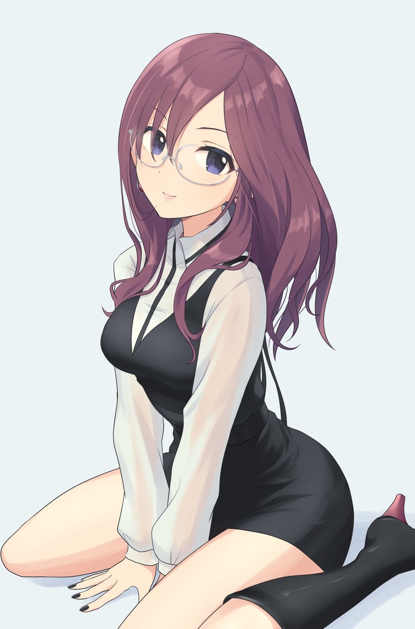 yagami makino (idolmaster and 2 more) drawn by yama_tatsuo