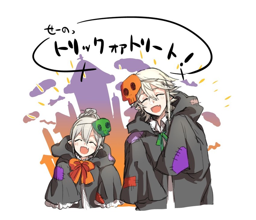 male corrin and female kana (fire emblem and 2 more) drawn by danno_gs