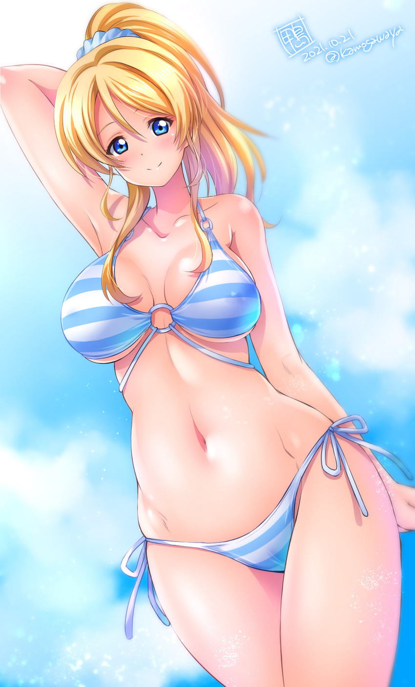 ayase eli (love live! and 1 more) drawn by kamogawa_tanuki