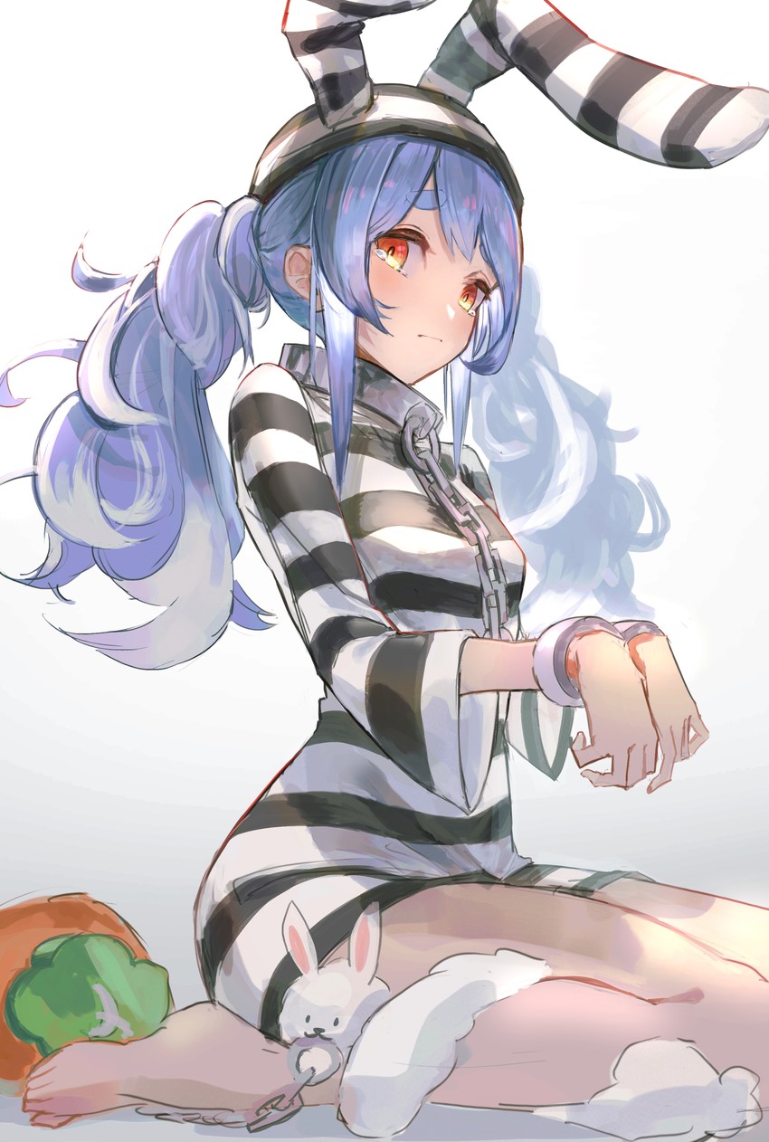 usada pekora and don-chan (hololive) drawn by karasuro