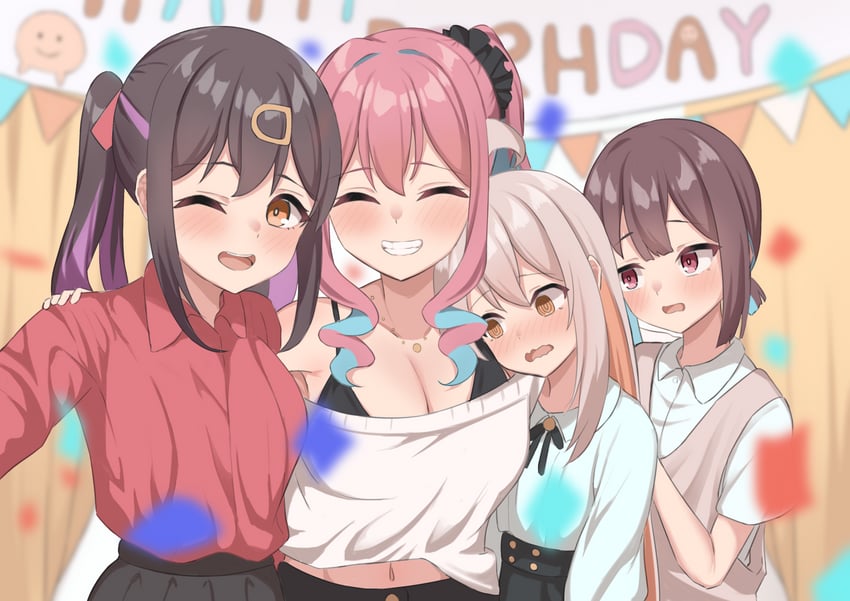 oyama mahiro, oyama mihari, hozuki momiji, and hozuki kaede (onii-chan wa oshimai!) drawn by mk_r1808