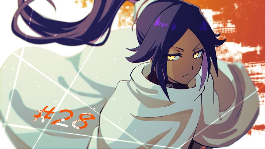 shihouin yoruichi (bleach and 1 more) drawn by sumire_1046
