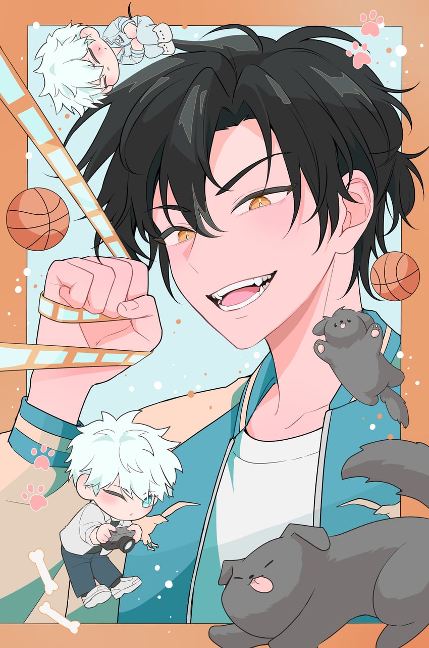 cheng xiaoshi and lu guang (shiguang dailiren) drawn by qhrdjchqkq4
