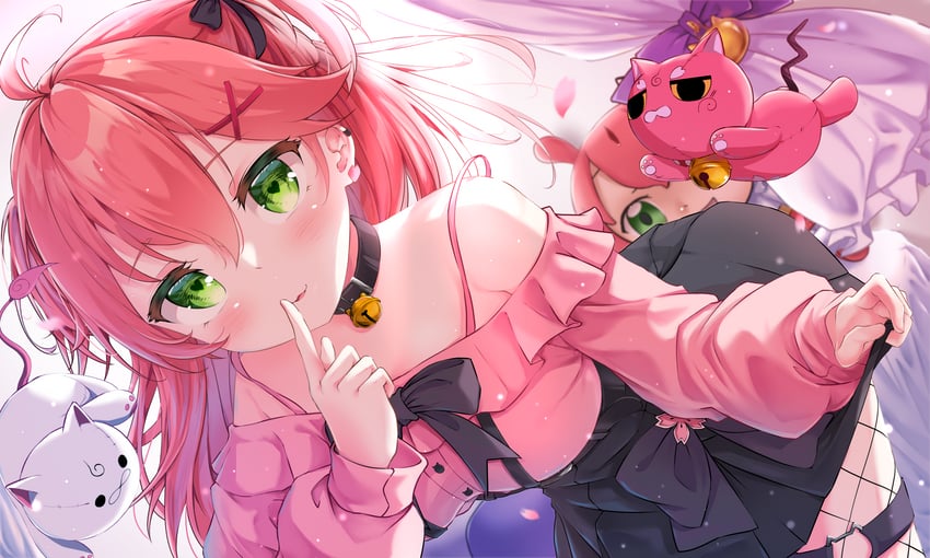 sakura miko, 35p, kintoki, and mikodanye (hololive) drawn by maeru