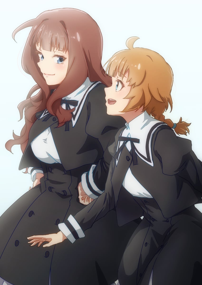 kaede johan nouvel and futagawa fumi (assault lily) drawn by kashinoshi