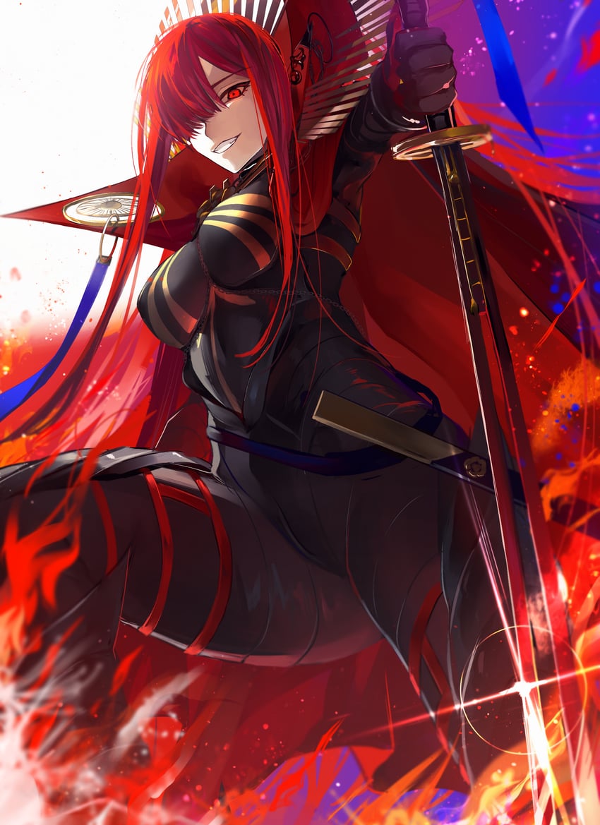 oda nobunaga (fate and 1 more) drawn by kansya