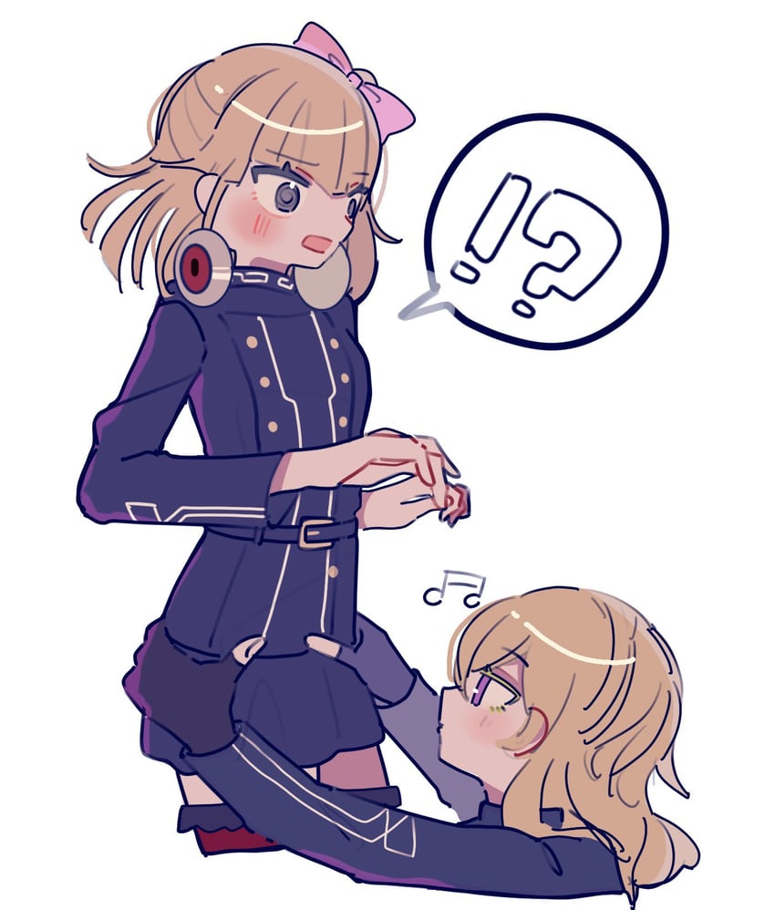 pucci lavmin and melami goldmine (master detective archives: rain code) drawn by yunome_(lyu_nomel)