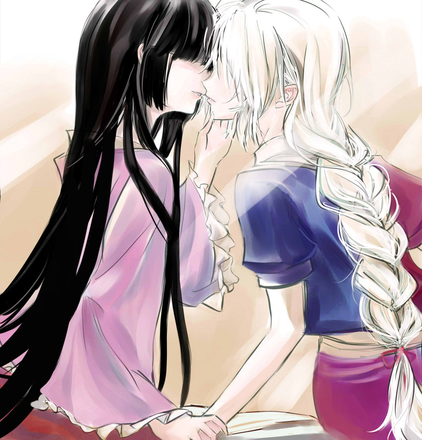 houraisan kaguya and yagokoro eirin (touhou) drawn by alpha.e