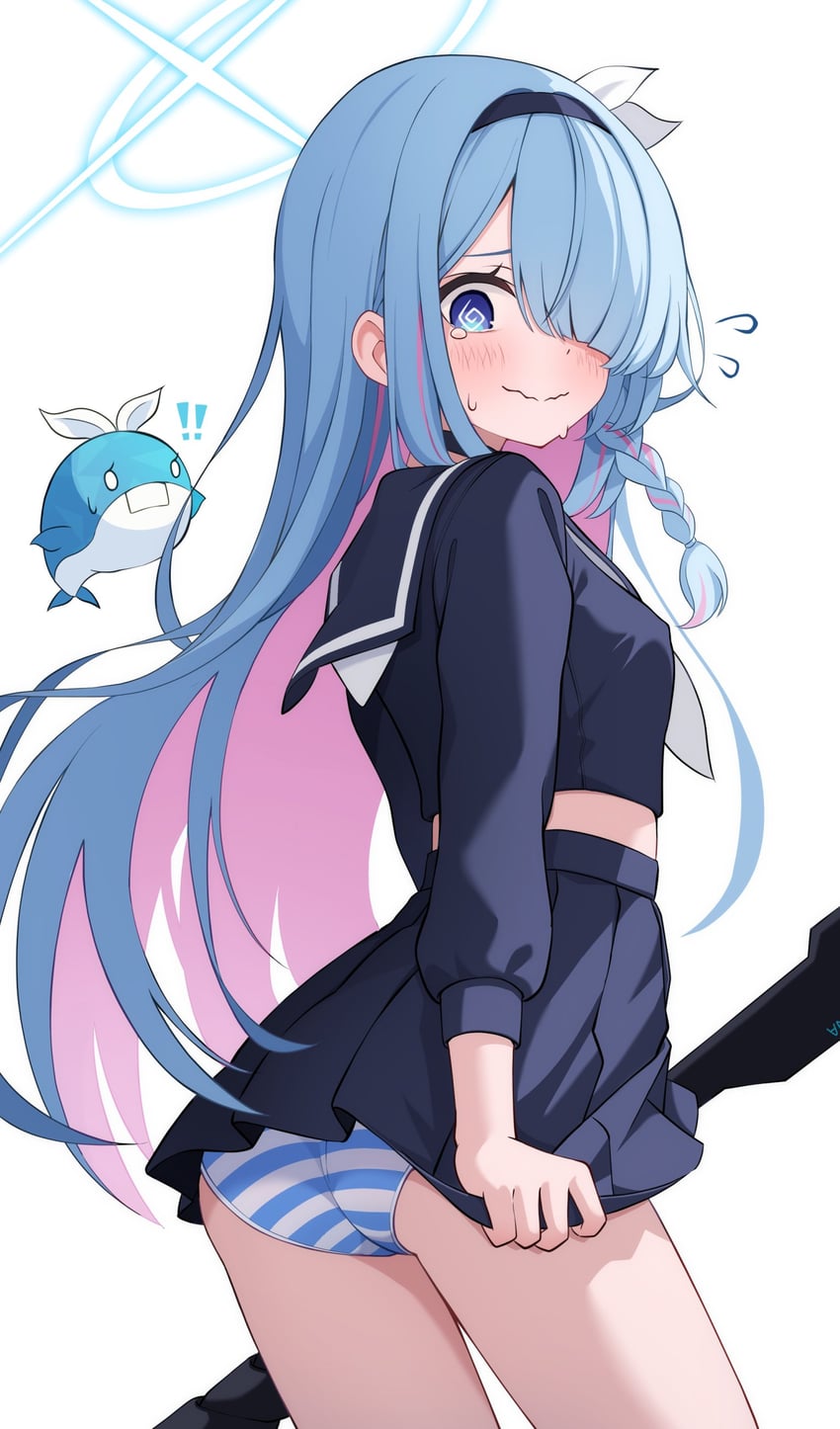 plana and general student council president (blue archive) drawn by shijima_(shijima_tc)