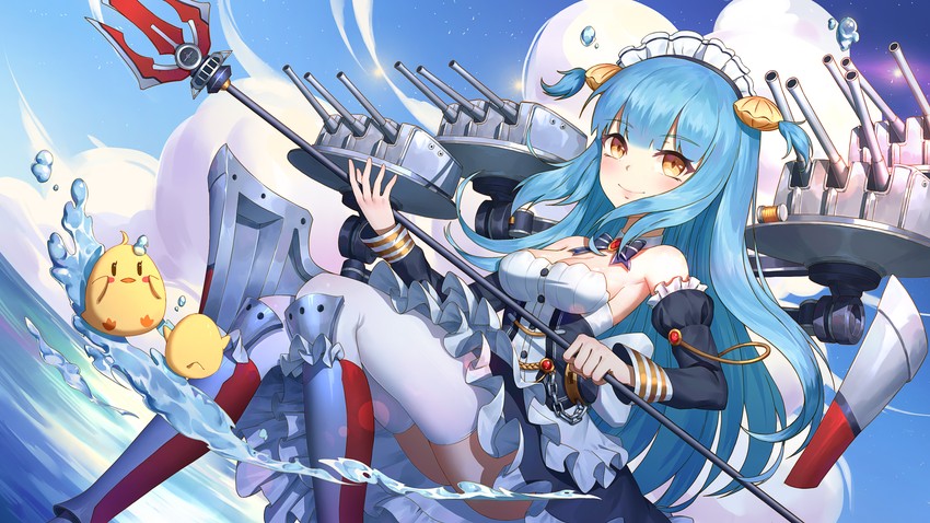 manjuu and neptune (azur lane) drawn by xiaoxiao_nanjue_buyaokeng